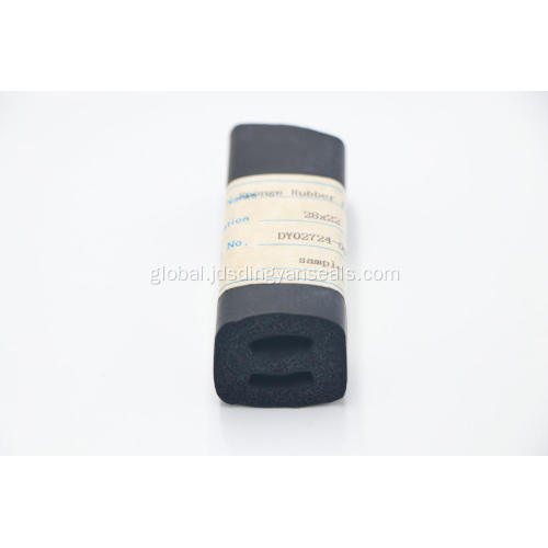 Solid Core Sponge Rubber Strip Double hole hollow sponge foam rubber packing seal Factory